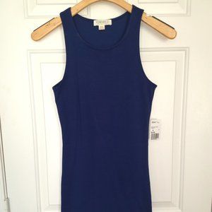 Sleek Midnight Blue Bodycon Sleeveless Dress